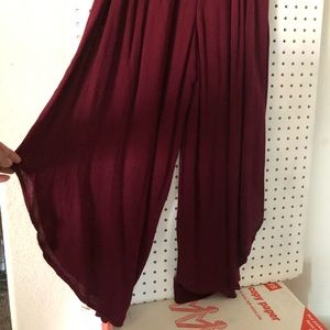 NWT American Rewash Burgandy Flare Bottom Pant